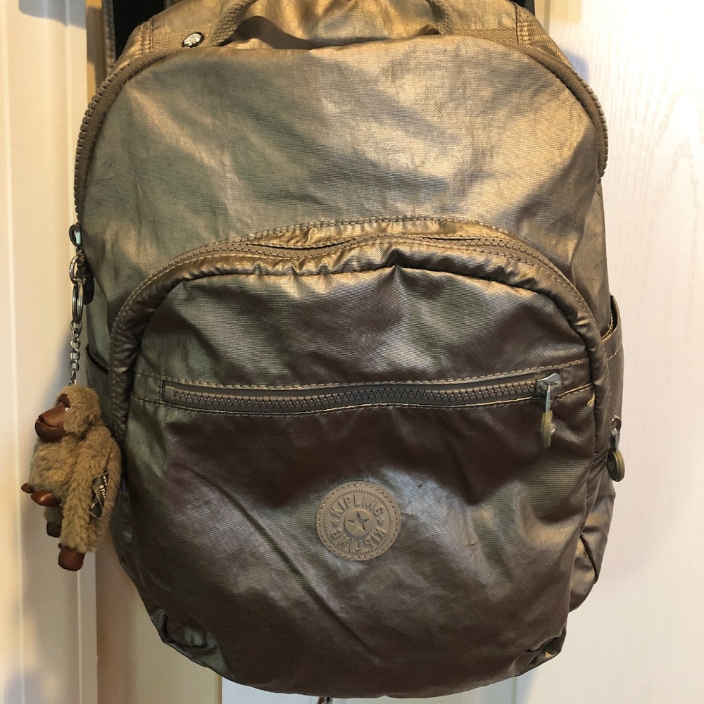 Kipling Large Metallic Backpack - image 1